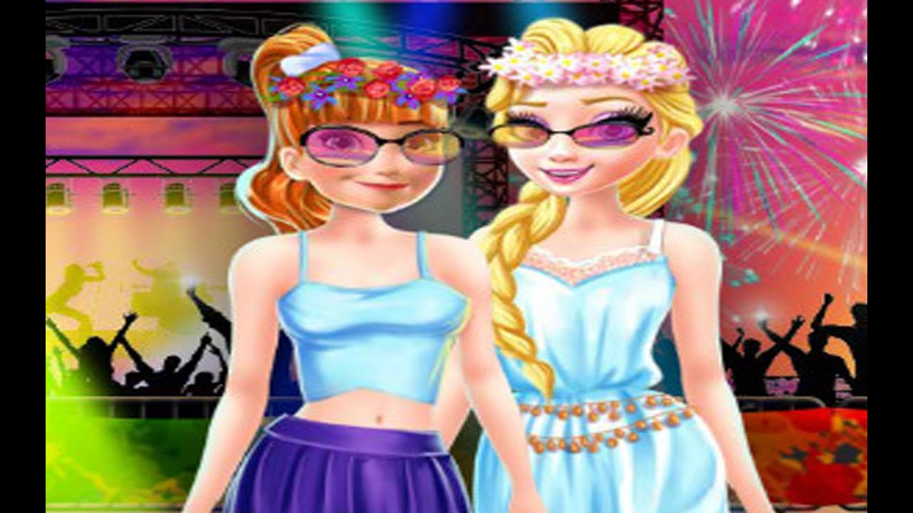 Disney Princesses Frozen Elsa Anna Summer Fest - Games for kids