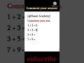 Maths Tricks - Comments yours answers