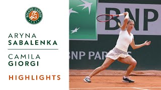 Aryna Sabalenka vs Camila Giorgi - Round 3 Highlights I Roland-Garros 2022