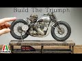 Build The Italeri Triumph Bobber bratstyle イタレリ トライアンフを作る