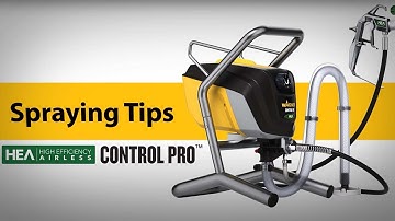 Wagner Control Pro Series: Spraying