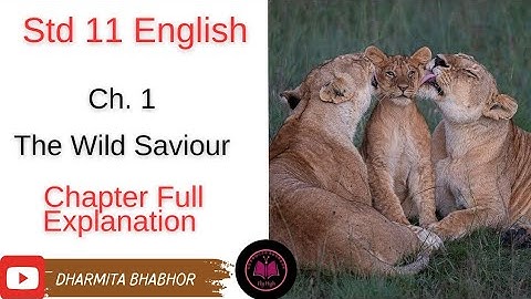 STD 11 English Unit 1 Read 2| The wild Saviour |Full Chapter explanation #std11 #english #gujarati