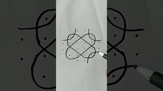 🌼 Simple Telugu Muggu | 6×2×2 Chukkala Melikala Muggu Design | #rangoli #easykolams #shorts #muggulu