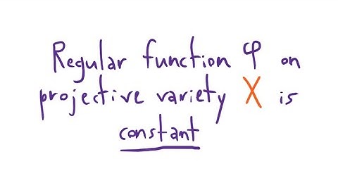 Regular function on projective variety is constant