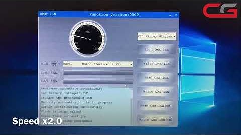 CGDI BMW Reads BMW MSV80 DME ISN