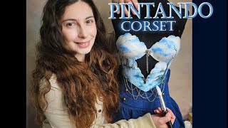 🔴LIVE pintando Corsé DIY #corsets #corset  #corsetschallenge