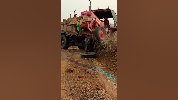 Mahindra Bhoomiputra 475 DI Tractor Loaded Trolley टायर गया ! Heavy Driver