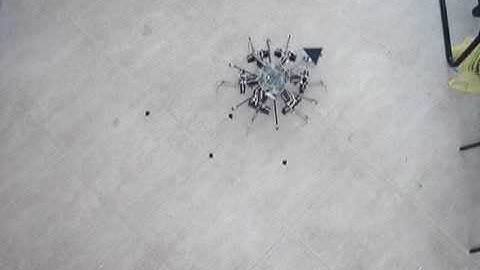 hexapod rotating about 4 points