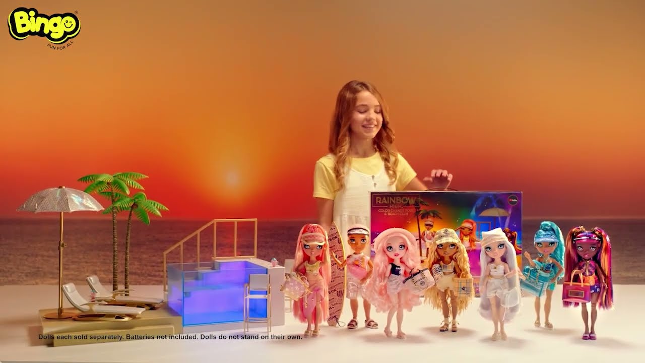 Rainbow high pacific coast dolls commercial bingo toys youtube