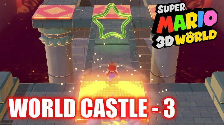 Super Mario 3D World - World Castle 3 - Red-Hot Run - All Stars & Stamp 100% rozgrywki