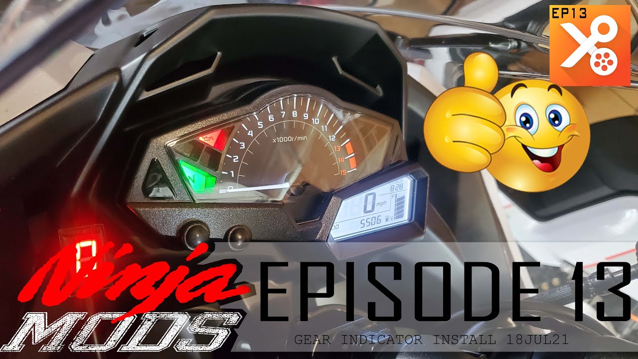 2015 Kawasaki Ninja 300 Gear Indicator Install EP 13 YouTube