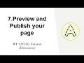 7.Preview and Publish your page - WP ASCIIfy Tutorial (Elementor)