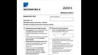 Přijímačky CERMAT 2021 - matematika čtyřleté obory, 1. termín (řešení)