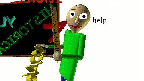 Trying to get The Secret Ending in "Baldi