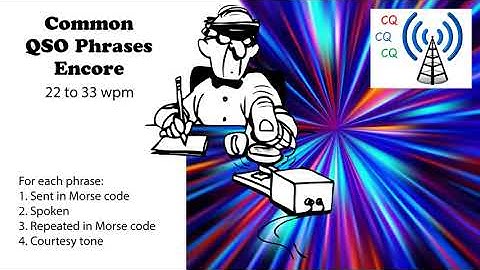 Common QSO Phrases Encore Speed-Racing - 22wpm
