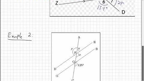 Angles Formed by Parallel Lines
