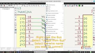 Using Bus Connections in KiCAD (Simple Tutorial) screenshot 3