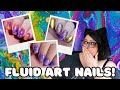 How to make fluid nail art  easy and fun