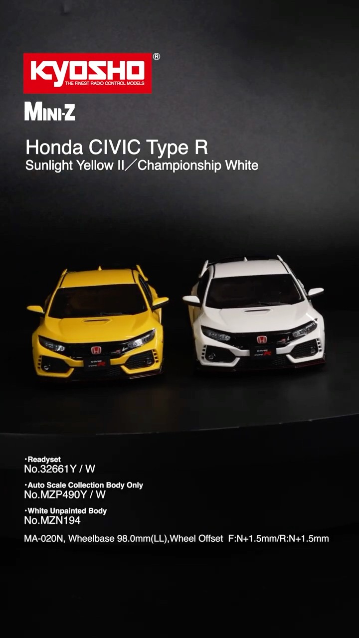 KYOSHO MINI-Z AWD Honda CIVIC Type R - YouTube