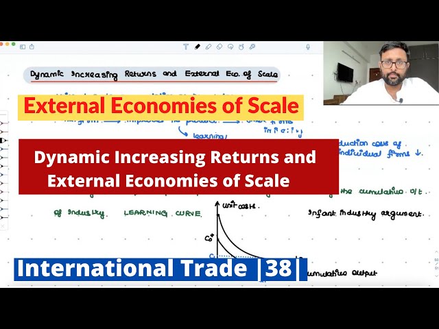 External Economies of Scale |Dynamic Increasing Returns | Learning Curve | Infant Industry Arg |38|