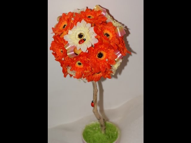 Осенний топиарий или дерево счастья!!! Мастер класс