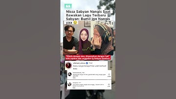 Nangis lagi! Nissa Sabyan nan9is saat bawakan lagu trbaru dri Sabyan Gambus: Kmu knp?