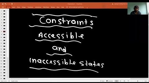 Physics || constraints-, accessible and inaccessible states