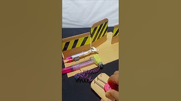 Hydraulic Powered Gate _ DC Motor #dctech #techdiy #shorts