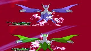 [Pokemon X and Y] Mega Latios and Shiny Mega Latias Footage