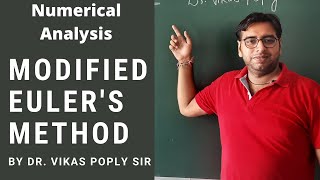 Modified Euler's Method - Euler's Modified Method - Numerical Solution of ODE - Numerical Analysis