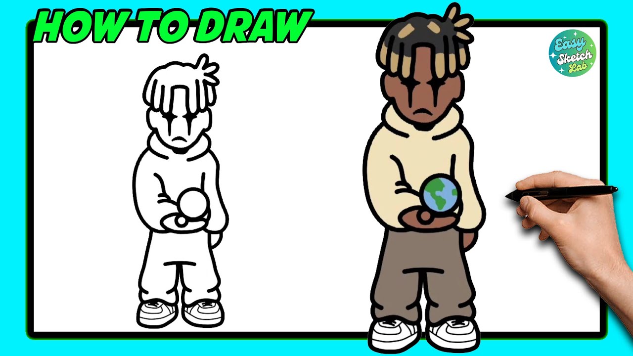 How to Draw Cute JUICE WRLD! | Step-by-Step Tutorial - YouTube