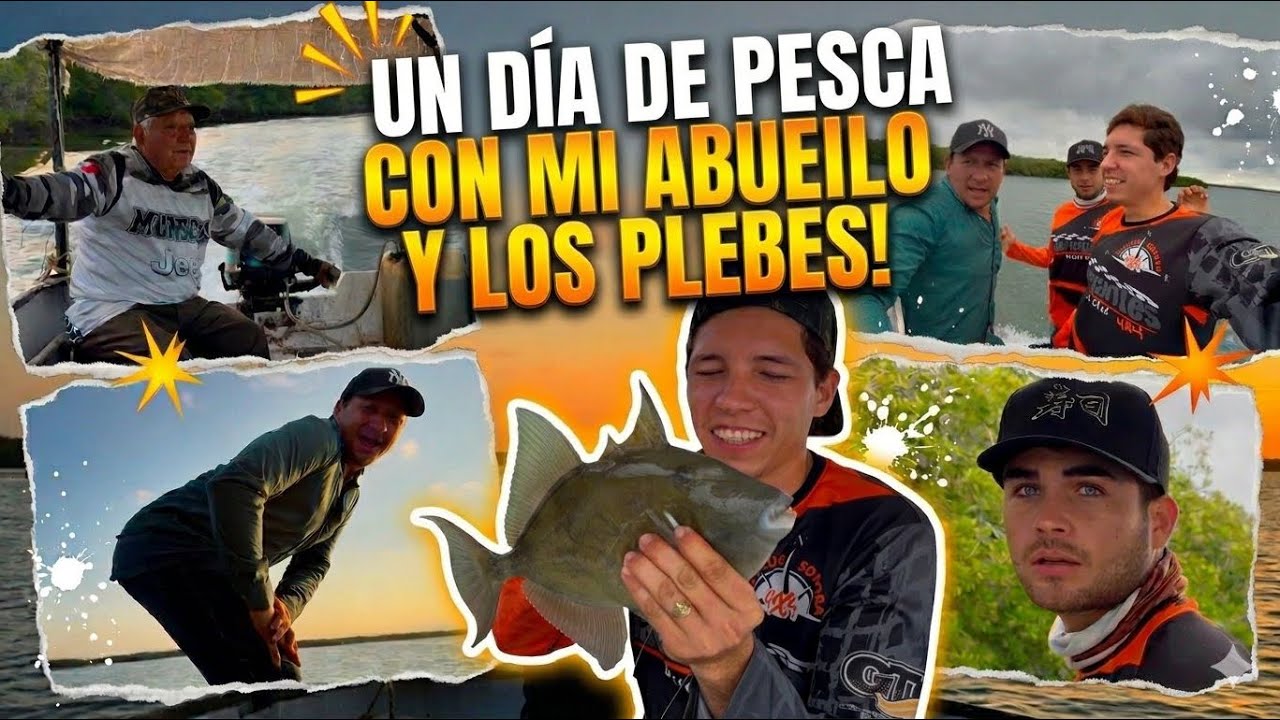 VAMOS DE PESCA CON MI ABUELO Y LOS PLEBES A LOS ESTEROS DEL TETUÁN NOS AVENTAMOS UN CEVICHITO‼️ 