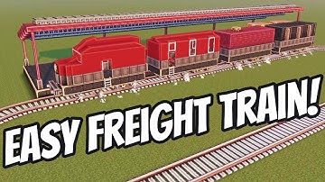 How to Build a Freight Train that ACTUALLY Moves Cargo! | Minecraft Create Mod Tutorial