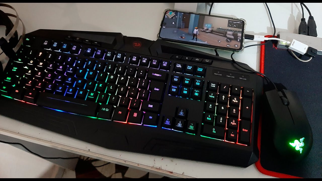COMO JOGAR FREE FIRE COM TECLADO E MOUSE NO CELULAR MODO MAIS FACÍL ...