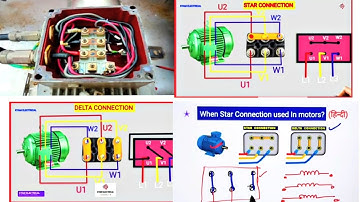 Star Delta Connection 3 Phase  Motor Load Condition Unload Condition