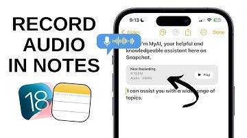 How to Record Audio in Notes on iPhone - iOS 18