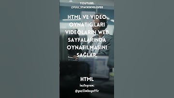 HTML Video #shorts  #yazılım #developer #css #yazılım #html #javascript #programming #kodlama #proje