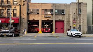 FDNY Engine 37 And Ladder 40 Responding