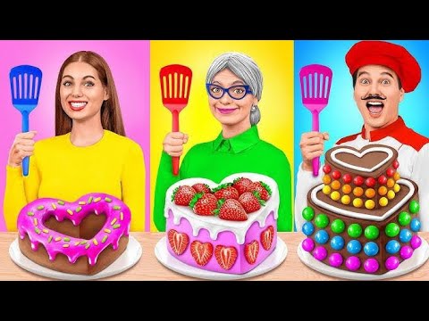 Cake Cooking Challenge | Challenge Cartoon | Kitchen Hacks by Kids ...