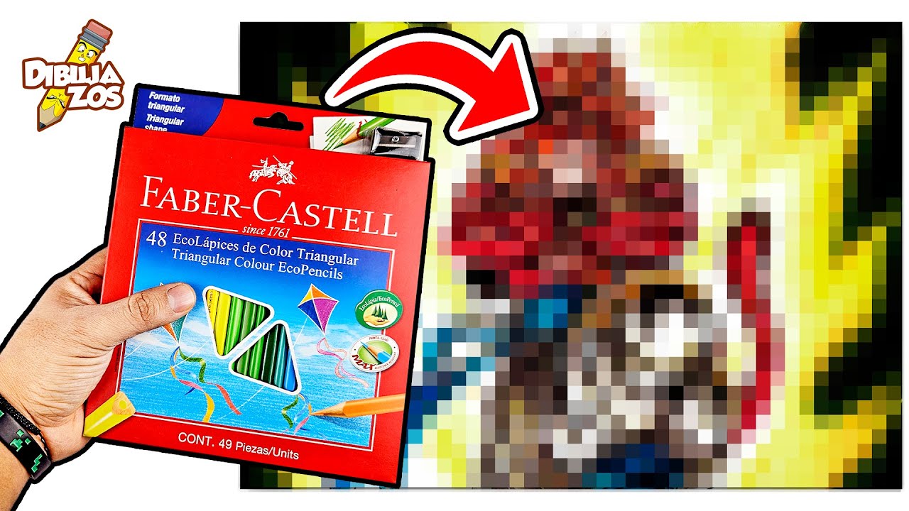 HICE ESTO CON COLORES ESCOLARES 🙊 | COMO DIBUJAR A GOGETA SSJ4