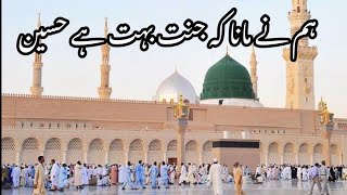 ہم نے مانا کے جنت بہت ہے حسین | نعت پاک | Hum Ne Mana Ke Jannat Bahut Hai Magar | New Naat 2022