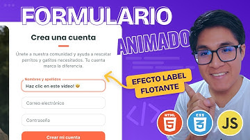 ✨ Formulario Animado en HTML & CSS & JavaScript (JS) 🖥️ 2023