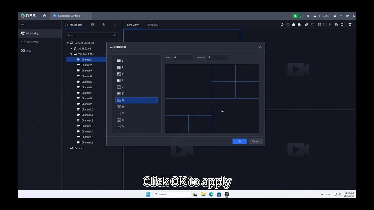 DHCA-DSS - 13. DSS Basic How to set a custom split view in DSS - YouTube