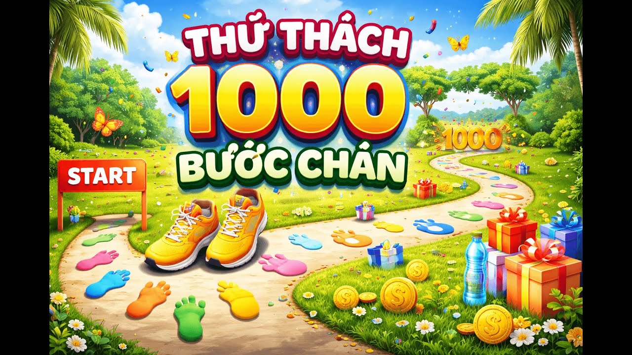 Thử Thách 1.000 Bước Chân | Một Ngày Đi Chậm Lại 👣