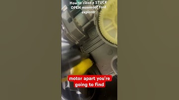 How to close a STUCK OPEN moonroof, power probe or jumper wire works #ford #explorer