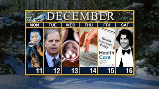 Calendar: Week of December 11