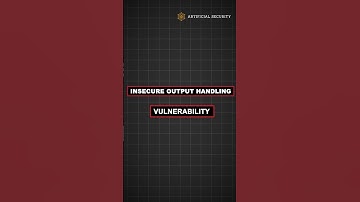 Insecure Output Handling #ai #aisafety #cybersecurity #llm02 #llm #owasp #owasptop10