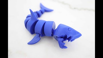 “Flexi Skeleton Shark 3D Print | Full Timelapse + Final Flex!”