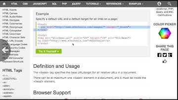 HTML5 Element Reference (Part 1 of 5)