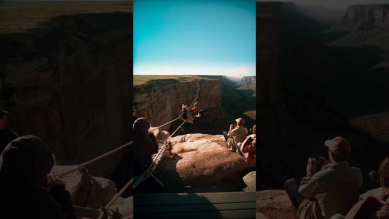  Terrifying Moment Rope Bridge Snaps And Tourists Fall Into The Void Shorts
